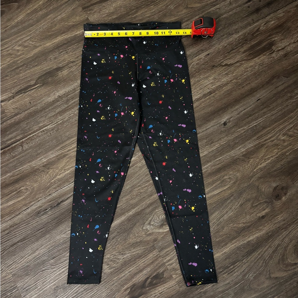 Champion Black Leggings with Colorful Accents
